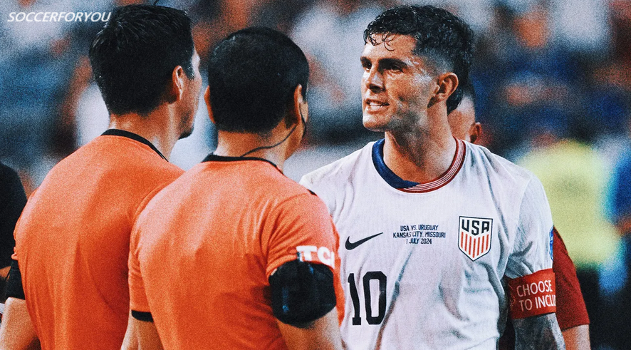 After Uruguay’s defeat, Christian Pulisic, of the USMNT, lashes out at the referee over an odd “offside goal.”