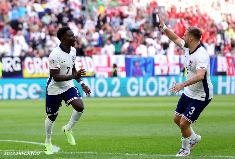 England defeats Switzerland and advances to the European semifinals thanks to a goal from Bukayo Saka and a shootout redemption